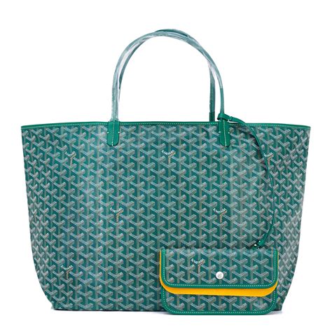 green Goyard purse